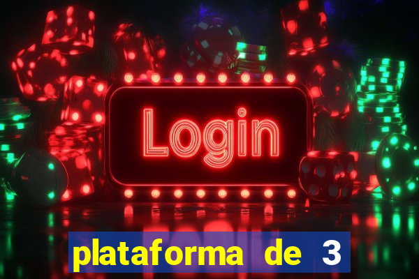 plataforma de 3 reais jogo